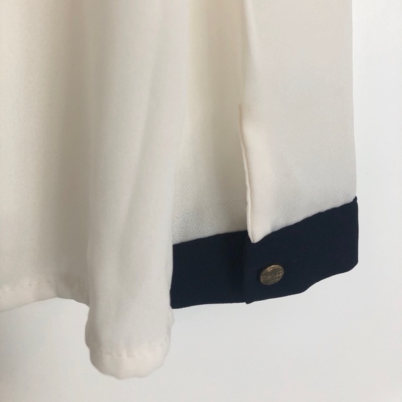 Long Sleeve White Chiffon Blouse - Picture 6 of 8